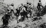 British Infantry attacking Yewe, Burma 