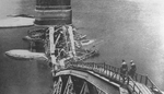 Damaged Ava Bridge over the Irrawaddy, 1945 