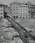 Bailey Bridge on ruins of Ponte Santa Trinita, Florence 