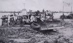 Bulldozer landing at Rangoon, May 1945 
