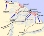 Allied plan for attack on Buna-Gona position