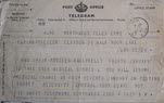 F/O Claydon Posting Telegram, 1942 