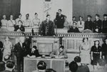De Gaulle addressing French National Assembly, Algiers, 1944 