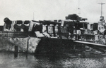Damaged Dunquerque at Toulon, 1944 