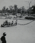 Ferrying Supplies to village, Burma 