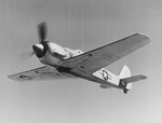 Focke-Wulf Fw 190 A-5 in US hands from below 