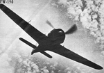 Focke Fulf Fw 190 from below and the front 