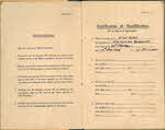 Log book for Lt D.W. Gay - Instructions and Certificates 