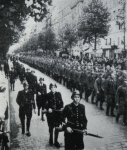 German POWs being marched through Paris 