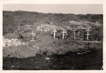 German burials around shell hole, Thiepval 