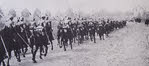 German Cavalry enters Moelingen, 1914 