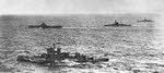 HMS Warspite with fleet 