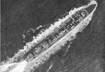 HMS Winchester from above 