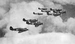 Hawker Hurricane Squadron in flight 