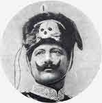 Kaiser Wilhelm II wearing Death's Head Hussar Busby 