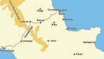 Map showing Kokoda Trail, Papua