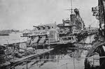 German cruiser Koln sunk at Wilhelmshaven 