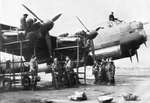 Avro Lancaster being serviced 