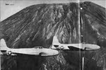Lockheed YP-80A Shooting Stars from the side 