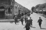 British Troops in the Bazaar Area of Mandalay 