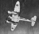 Messerschmitt Me 410A-3 from below 