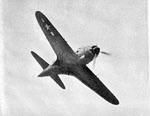 Mitsubishi J2M3 Model 21 in US colours from below
