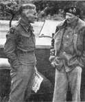 Montgomery and General Graham, commander 50th (Northumbrian) Division 