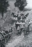 Italian Artillery on the move on the Trentino