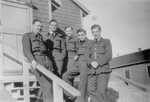Charles Muldownie and friends during RAF training in Canada