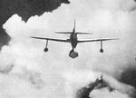 Nakajima A6M2-N 'Rufe' from behind 
