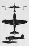 Plans of Nakajima A6M2-N 'Rufe' 