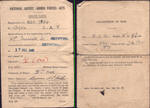 National Service Grade Card, 17 December 1940