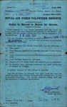 Notice to Recruit to Rejoin for Service, 14 July 1941