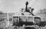 Front view of Panzer VI Ausf E (Tiger I) 