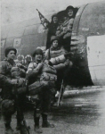 Paratroopers boarding transports before Operation Varsity 