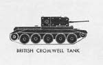 Side plan of Cromwell with 6-pounder 