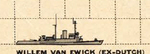 US Plan of Jan van Amstel class minesweeper (Dutch) 