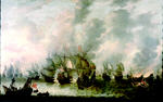 Battle of Scheveningen, 10 August 1653, by Jan Abrahamszoon Beerstraaten 