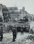 Sherman V clearing up outside Caen 
