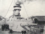 The main 8.2in guns of SMS Scharnhorst 