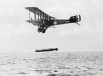 Sopwith T.1 Cuckoo drops torpedo at East Fortune 