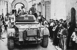 Staghound Armoured Car in Damascus, 1945 