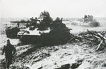 T-34s attacking Mannerheim Line, 1944 