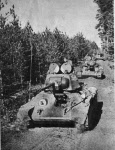 T-34 Model 1943 in a forest 