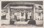 Concert Party on stage, HMS Topaze