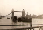 Tower Bridge in 1945 