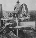 German Trench Digging Machine, c.1914 