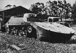 Type 2 Ka Mi amphibious tank with floats 