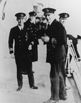 Commodore Reginald Tyrwhitt at surrender of the U-boats, Harwich 
