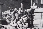 US Troops on main street of Gudingen, 1945 